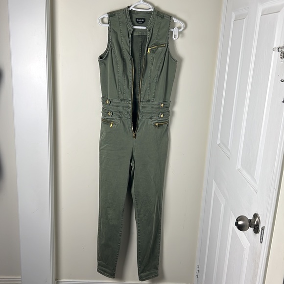 Bebe Olive Green Jumpsuit Size 29 - Picture 14 of 16